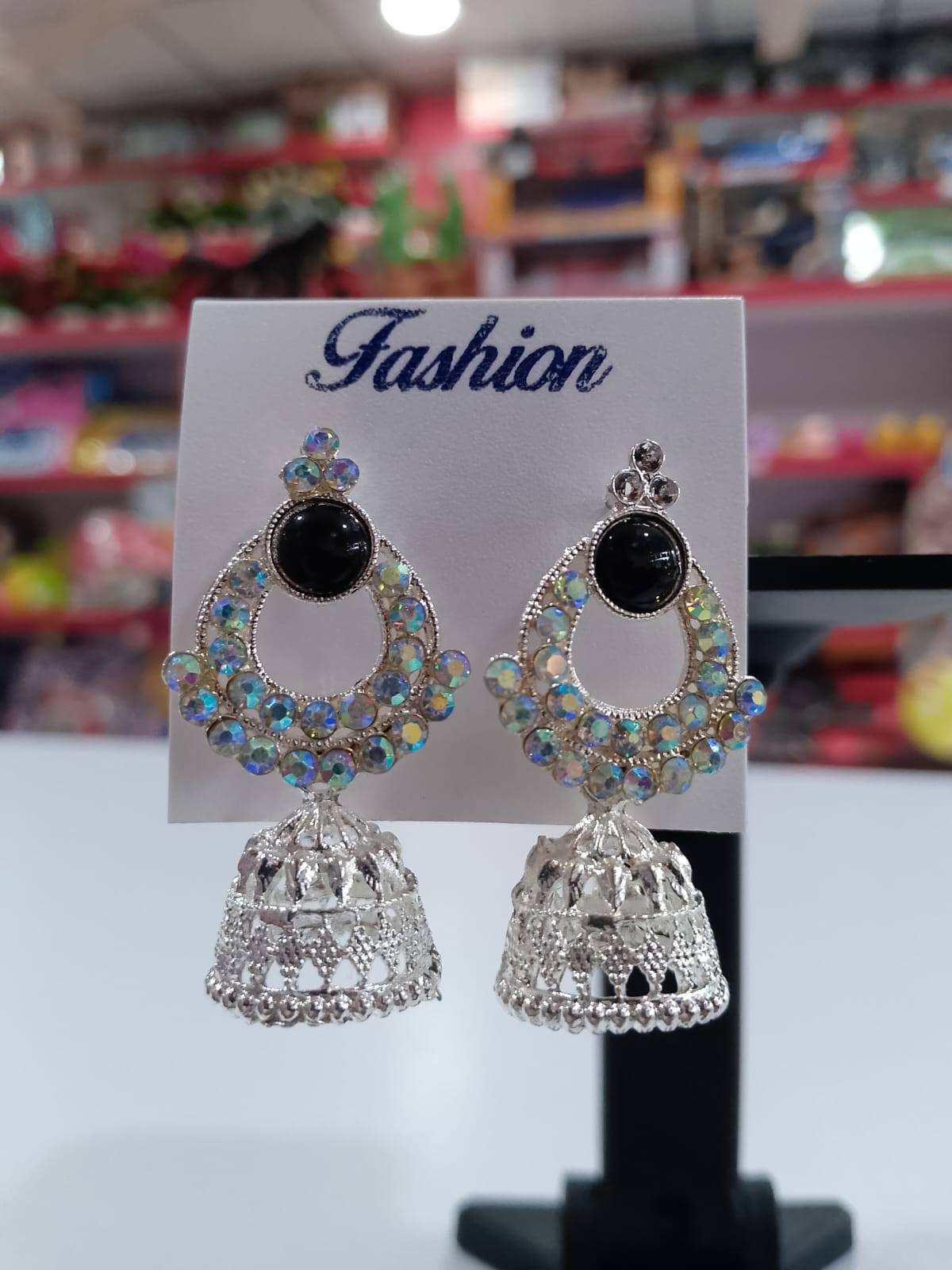 Silver-Plated Jhumka 