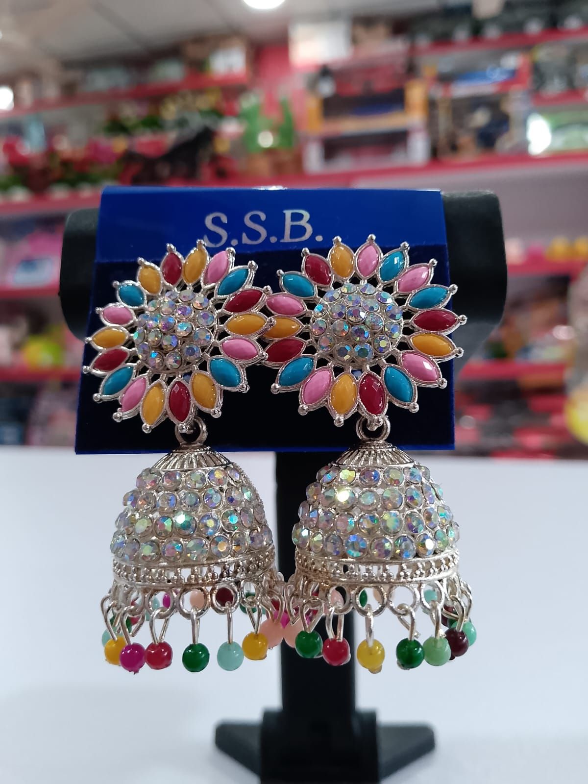 Sunflower Jhumka Earrings 